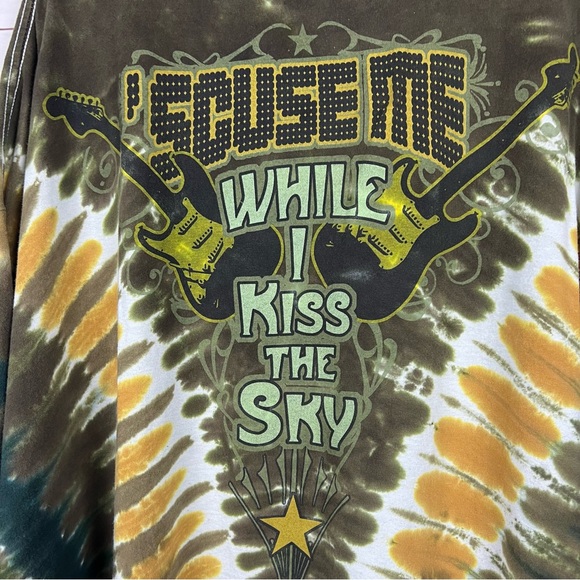 Jimi Hendrix Liquid Blue 2007 Tie Dye T-Shirt 4XL - Picture 4 of 6